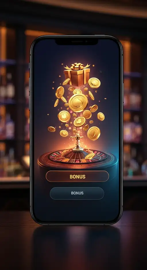 Illustration des bonus de bienvenue du Casino Spinfin affichant des euros et des tours gratuits sur un arrière-plan thématique dynamique.